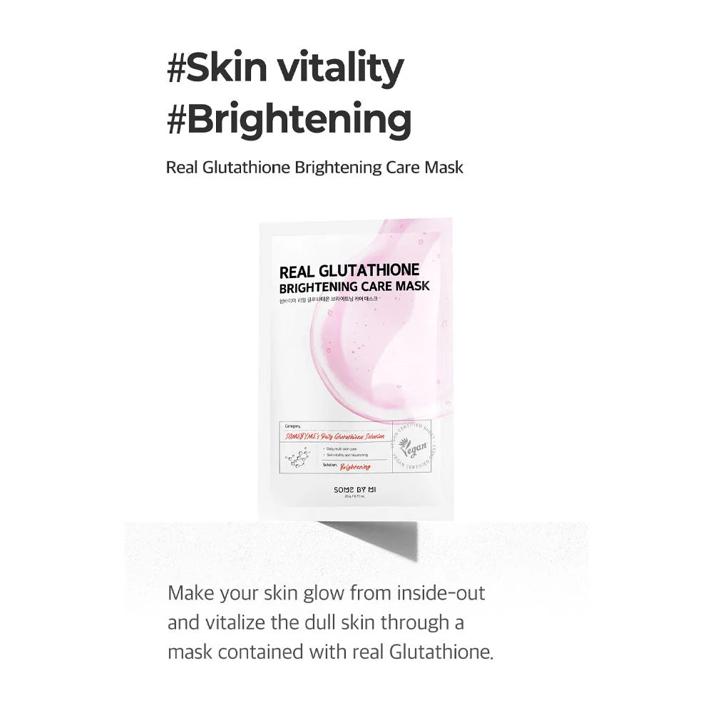 SOME BY MI Real Glutathione Brightening Care Mask – Lumia Beauty SOME BY MI Real Glutathione Brightening Care Mask – Lumia Beauty